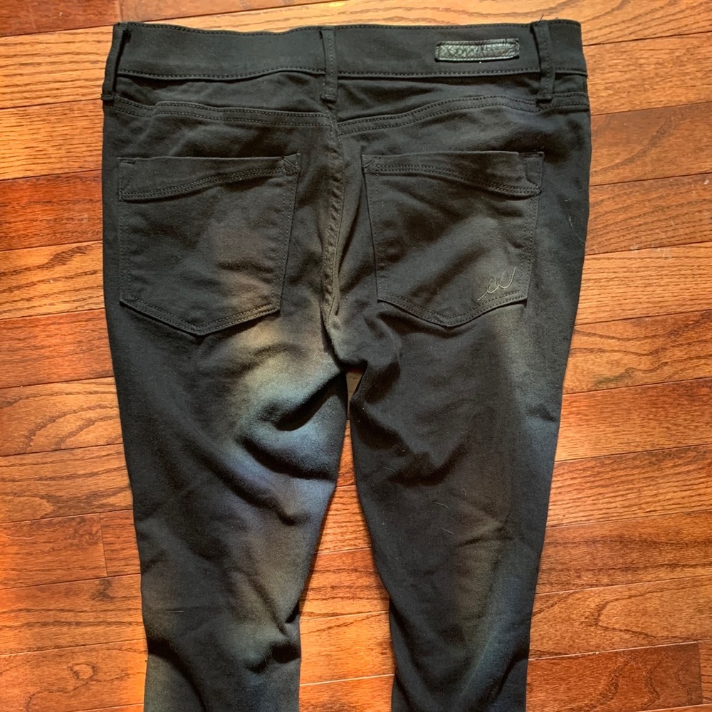 Express Mid Rise Distressed Jeans - Picture 3 of 5